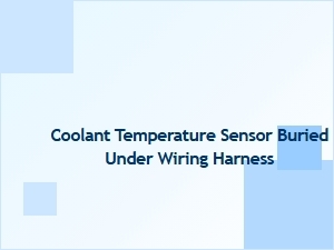Accessing the Coolant Temperature Sensor Under the Wiring Harness
